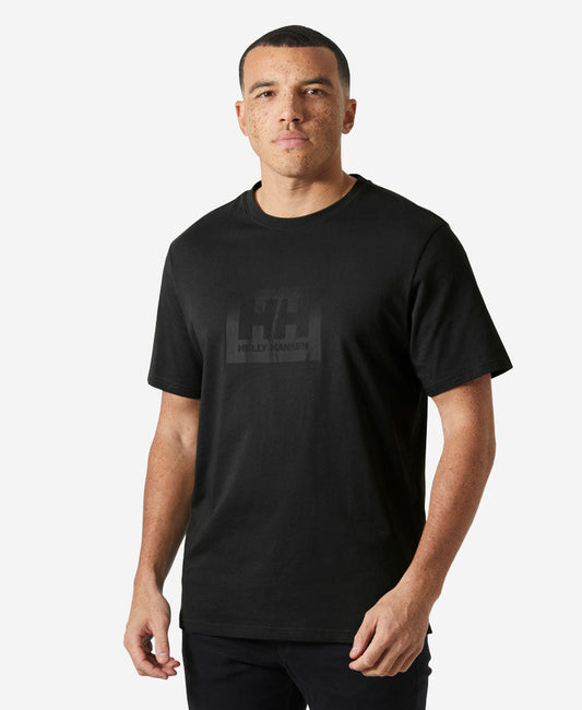 Image of T-Shirts. Product name - HH BOX T 2.0, Black in Black colour by brand - Helly Hansen