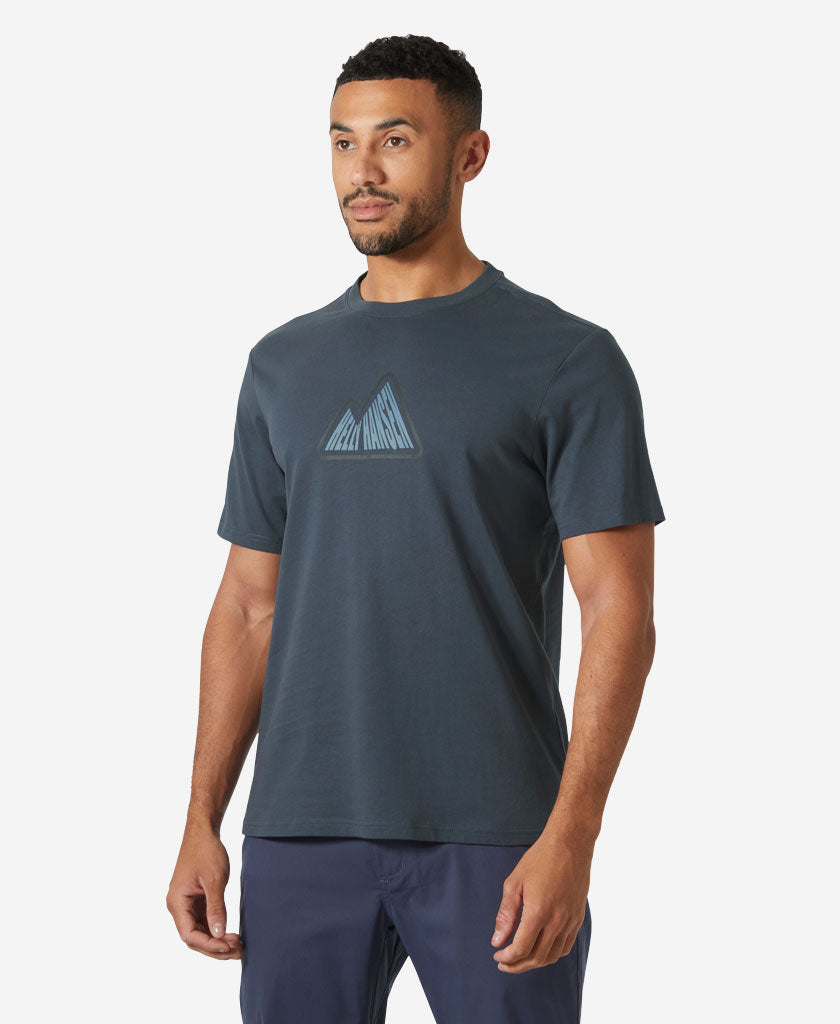 Image of T-Shirts. Product name - MASSIF GRAPHIC T-SHIRT, Alpine Frost in Alpine Frost colour by brand - Helly Hansen
