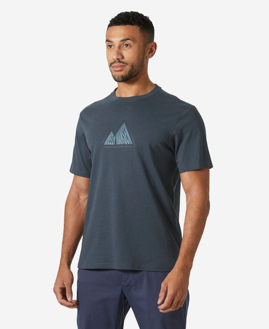 Image of T-Shirts. Product name - MASSIF GRAPHIC T-SHIRT, Alpine Frost in Alpine Frost colour by brand - Helly Hansen