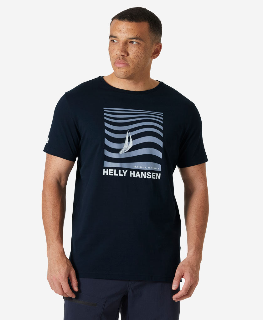 Image of T-Shirts. Product name - SHORELINE T-SHIRT 3.0, Navy in Navy colour by brand - Helly Hansen