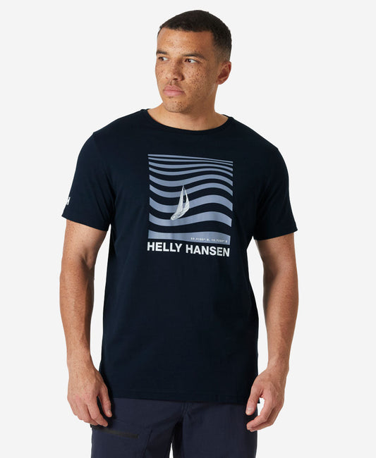 Image of T-Shirts. Product name - SHORELINE T-SHIRT 3.0, Navy in Navy colour by brand - Helly Hansen