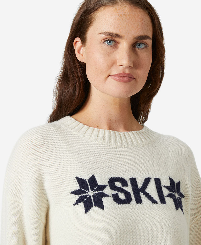 Helly Hansen W BLISS SKI KNIT SWEATER (Cream)