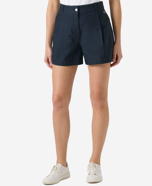 Image of a model wearing Shorts. Product name - W SORRENTO SHORTS 4", Navy in Navy colour by brand - Helly Hansen