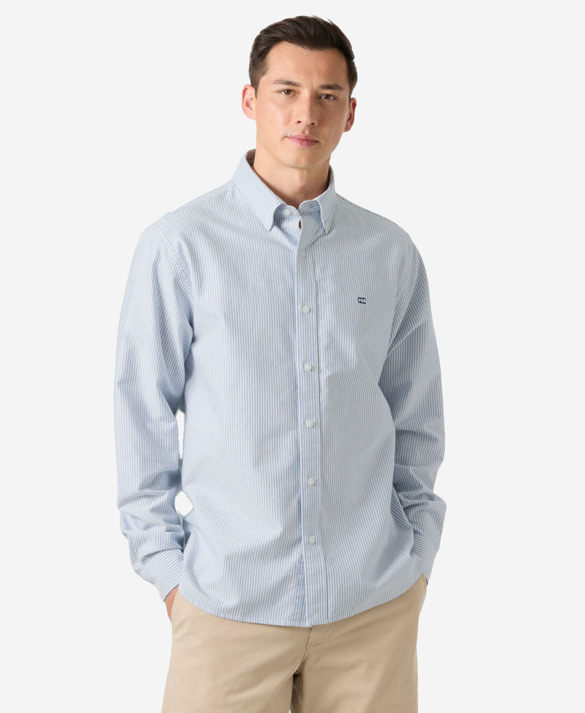 Image of Shirts. Product name - SHORE LS SHIRT, Bright Blue in Bright Blue colour by brand - Helly Hansen
