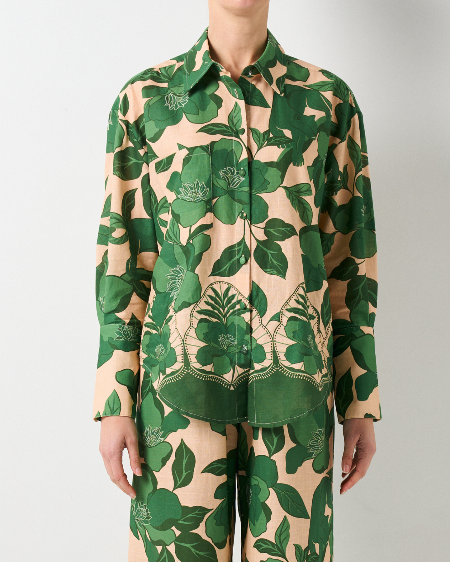 Image of Shirts. Product name - Ritz Shirt in Jaguar Jungle colour by brand - Walnut Melbourne