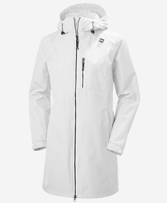 Image of Coats & Jackets. Product name - W LONG BELFAST JACKET, White in White colour by brand - Helly Hansen