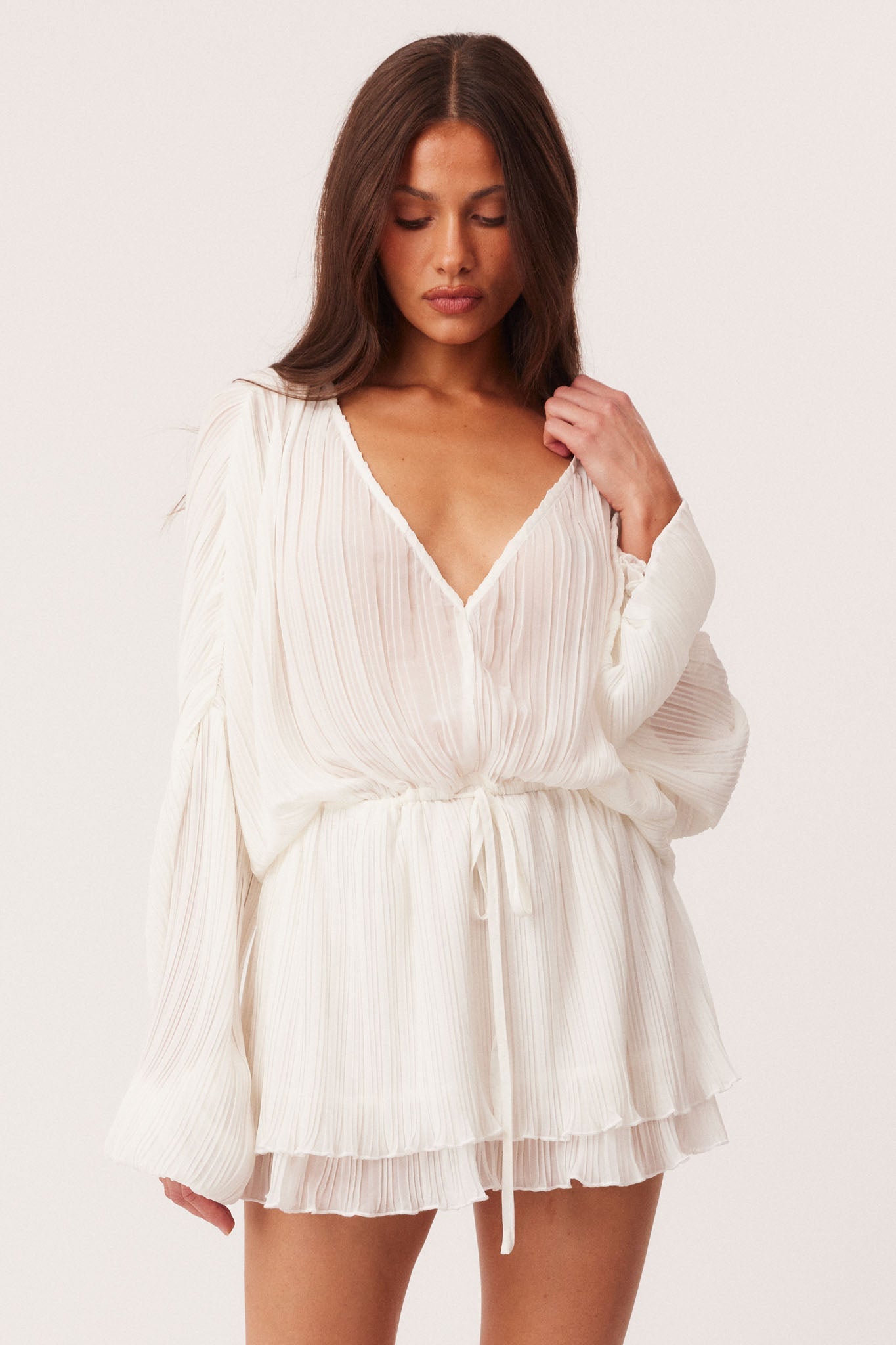 Image of Dresses. Productname: SNDYS DANZA MINI DRESS in White colour by brand - SNDYS