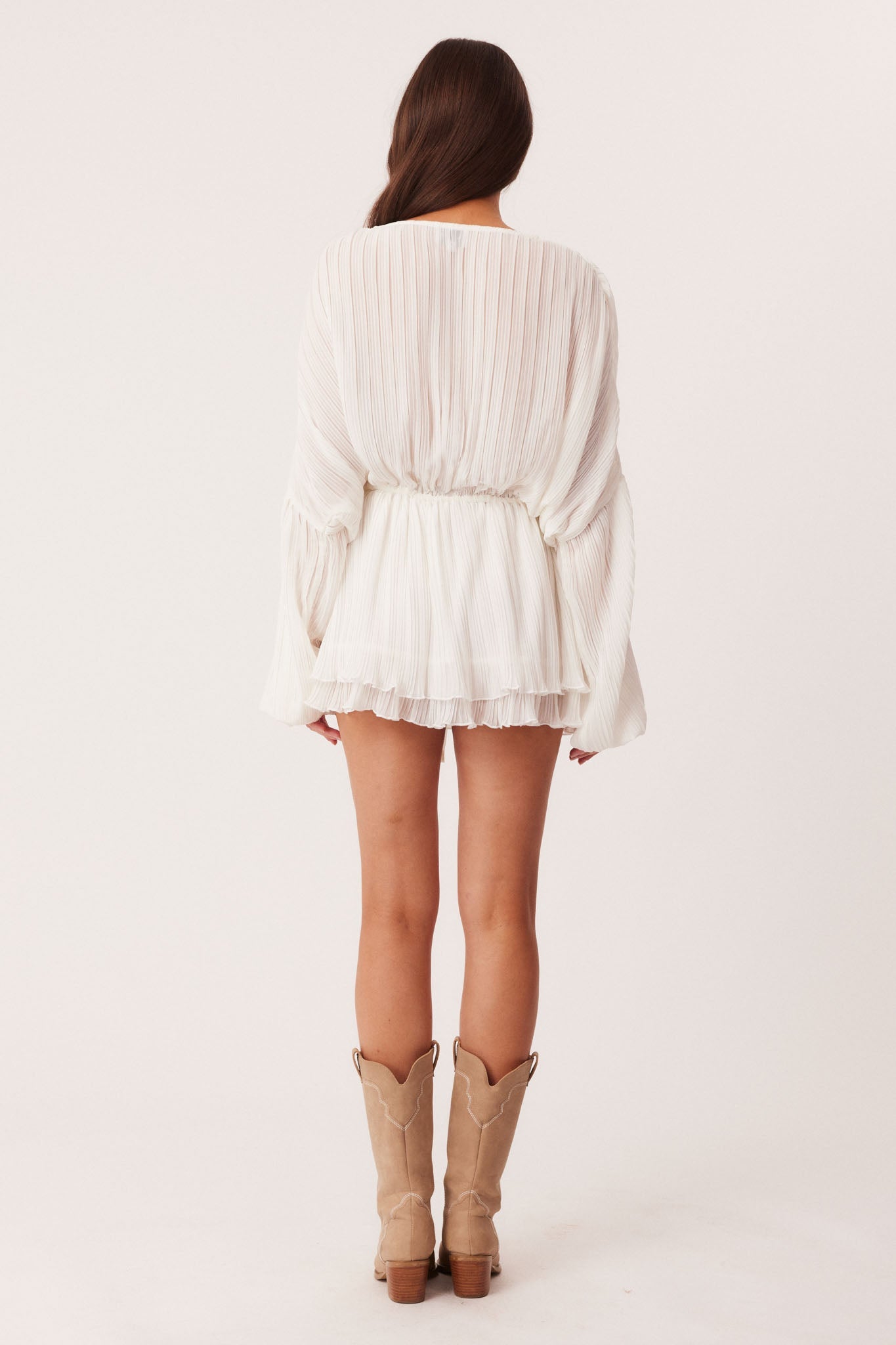 SNDYS DANZA MINI DRESS (White)