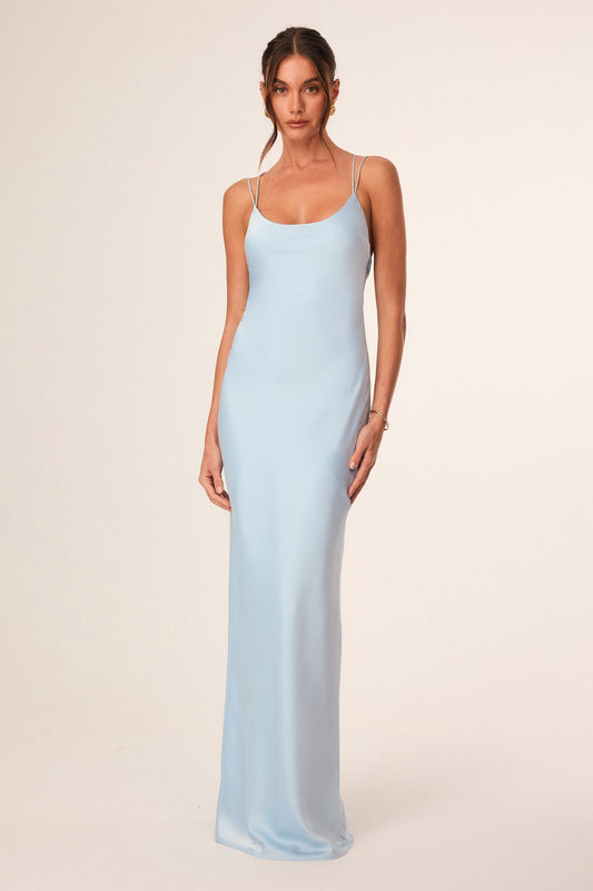 Image of Dresses. Productname: SNDYS LILLIE MAXI DRESS in Baby Blue colour by brand - SNDYS
