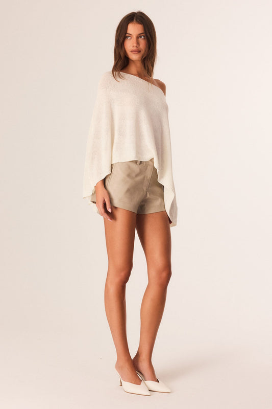SNDYS WENDY CROC SHORTS (Beige)