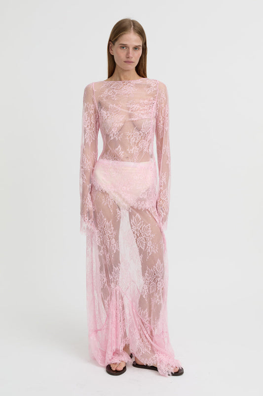 Blanca Studio Veda Lace Skirt (Pink)