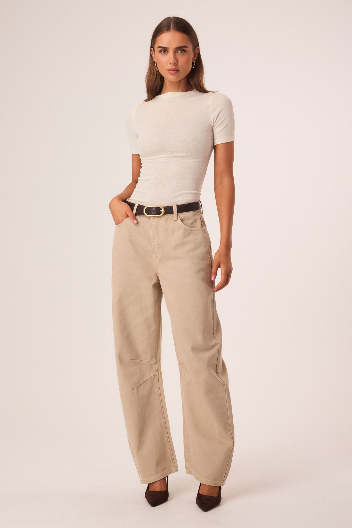 SNDYS KATYA SHORT SLEEVE TOP (Off White)