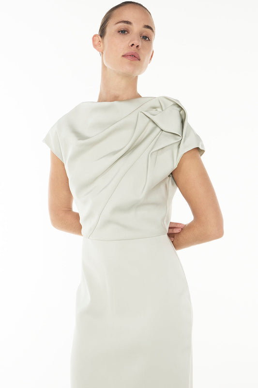 Grand Illusion Maxi Gown (Sage Green)