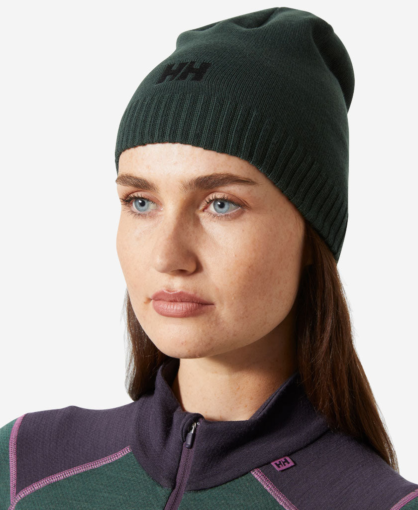 Image of Hats. Product name - BRAND BEANIE, Dark Jungle in Dark Jungle colour by brand - Helly Hansen