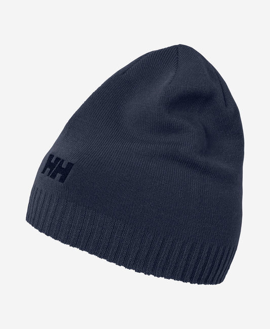 Image of Hats. Product name - BRAND BEANIE, Navy in Navy colour by brand - Helly Hansen