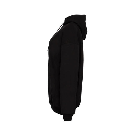 BALENCIAGA Crew Logo Hoodie (Black)