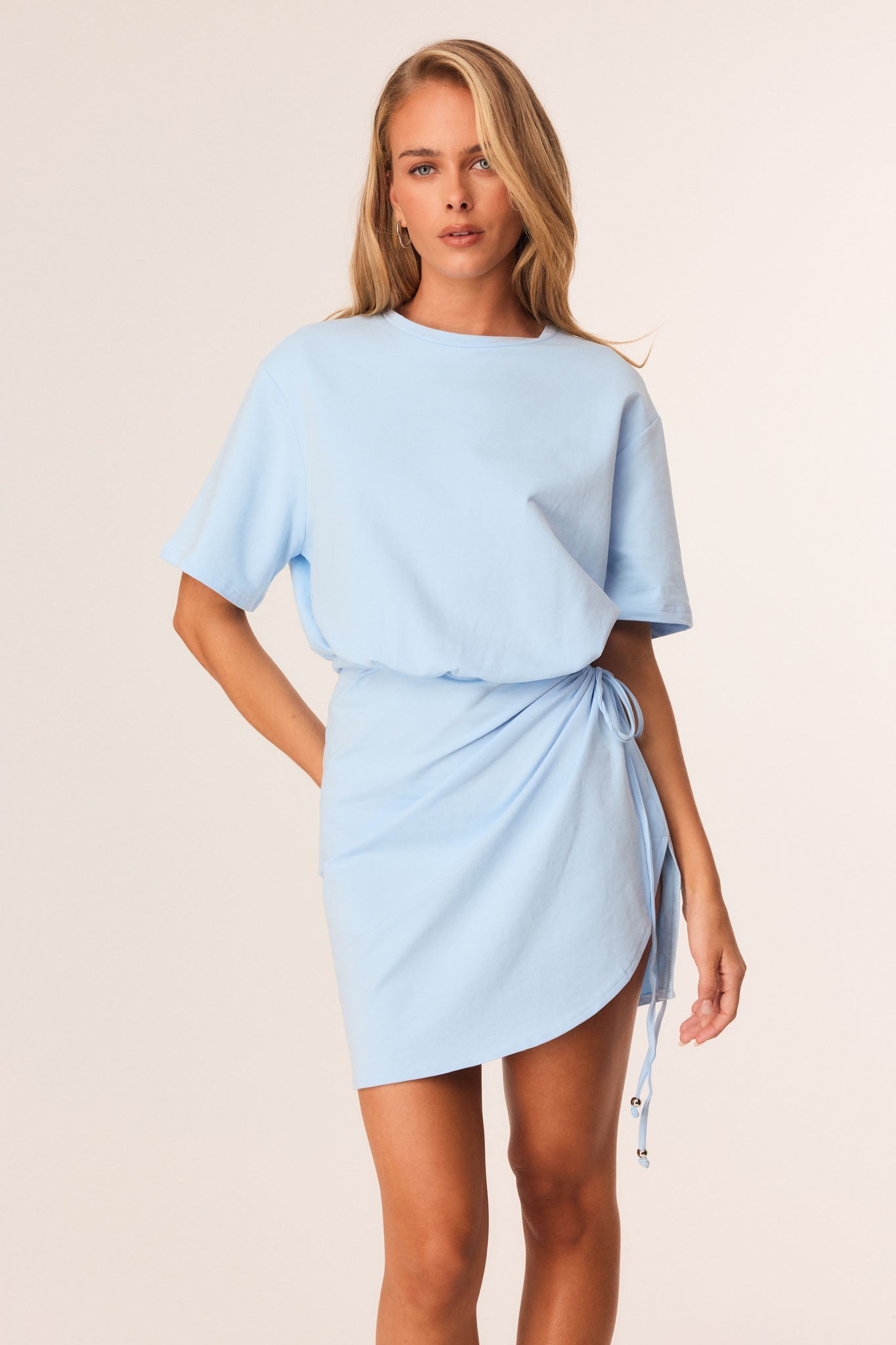 Image of Dresses. Productname: SNDYS LOLA MINI DRESS in Blue colour by brand - SNDYS