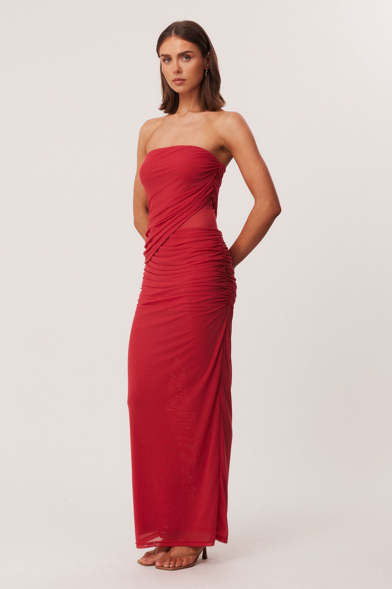 SNDYS LAI MAXI DRESS (Strawberry)