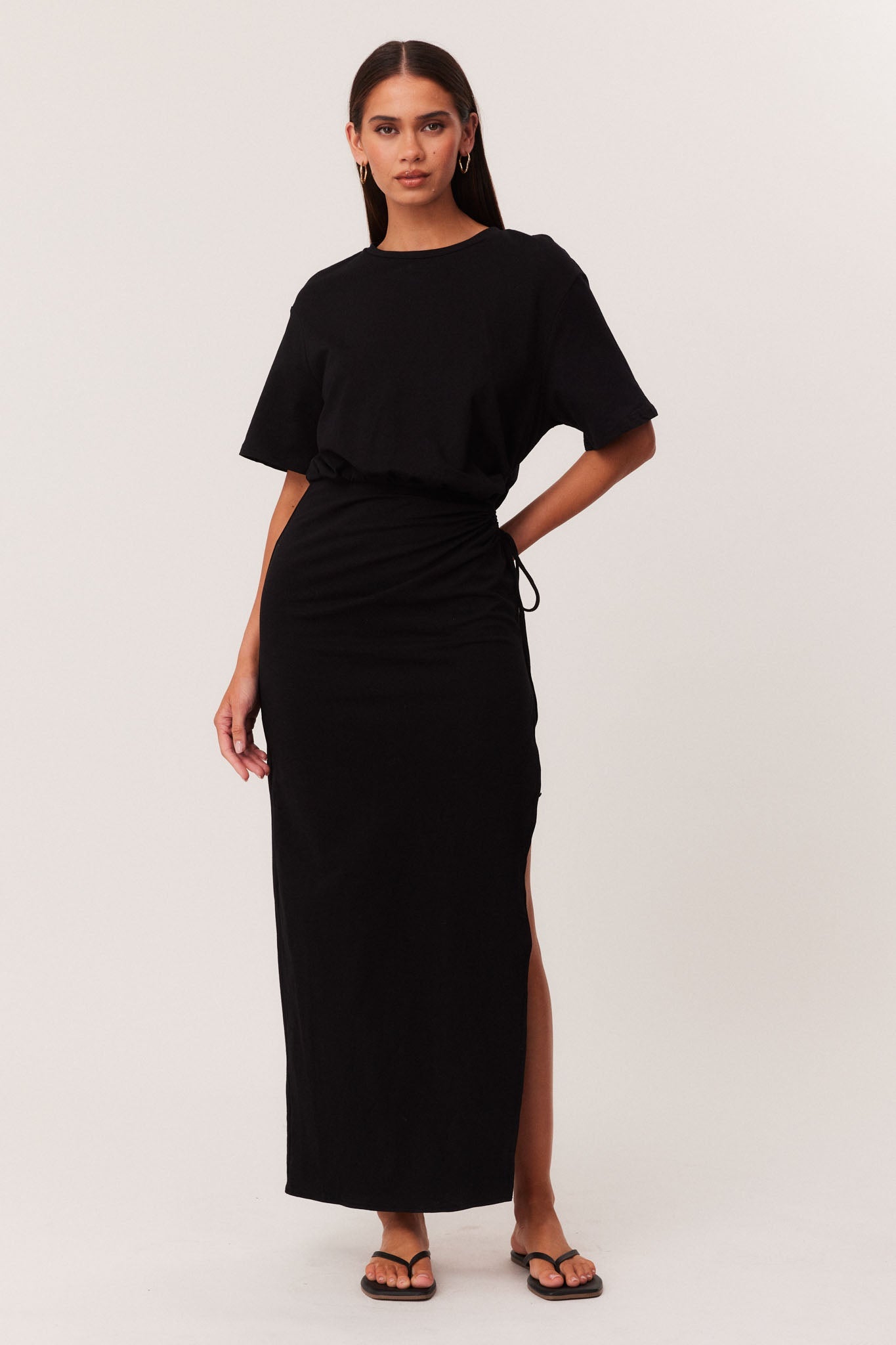 Image of Dresses. Productname: SNDYS LOLA MAXI DRESS in Black colour by brand - SNDYS