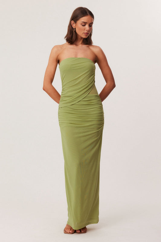 Image of Dresses. Productname: SNDYS LAI MAXI DRESS in Apple colour by brand - SNDYS