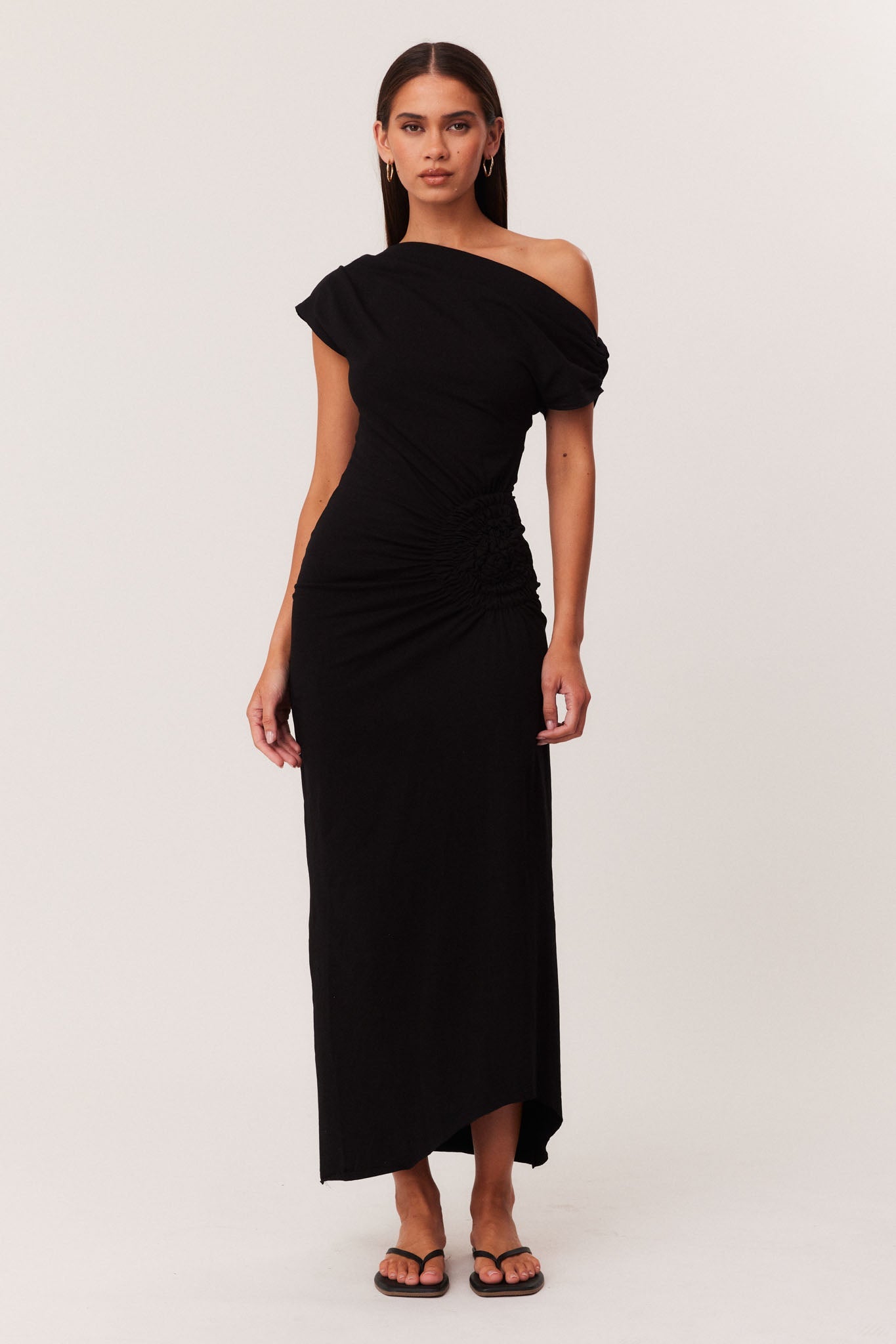 Image of Dresses. Productname: SNDYS OLIVIDAE MAXI DRESS in Black colour by brand - SNDYS