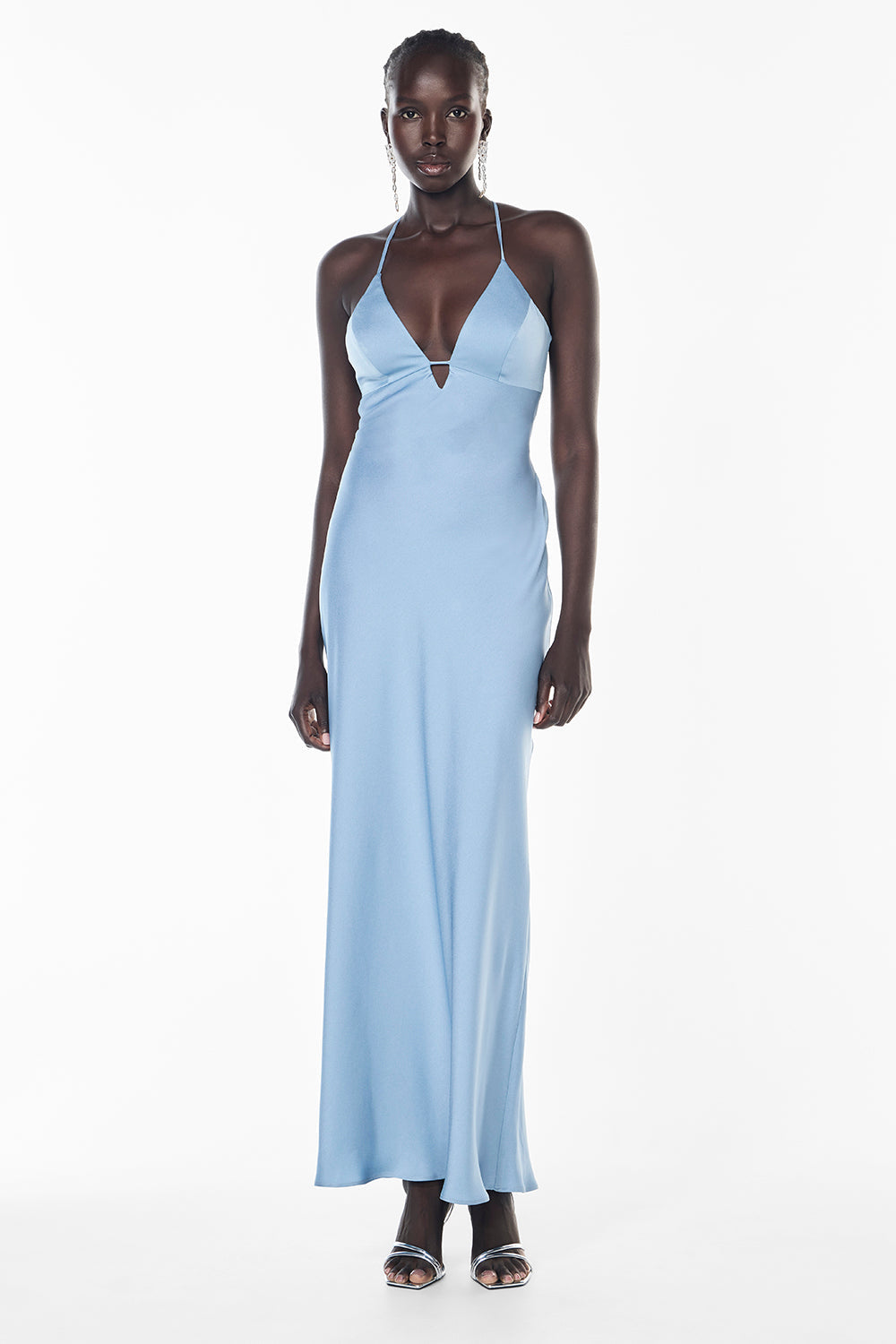 Time To Shine Slip Dress (Powder Blue)