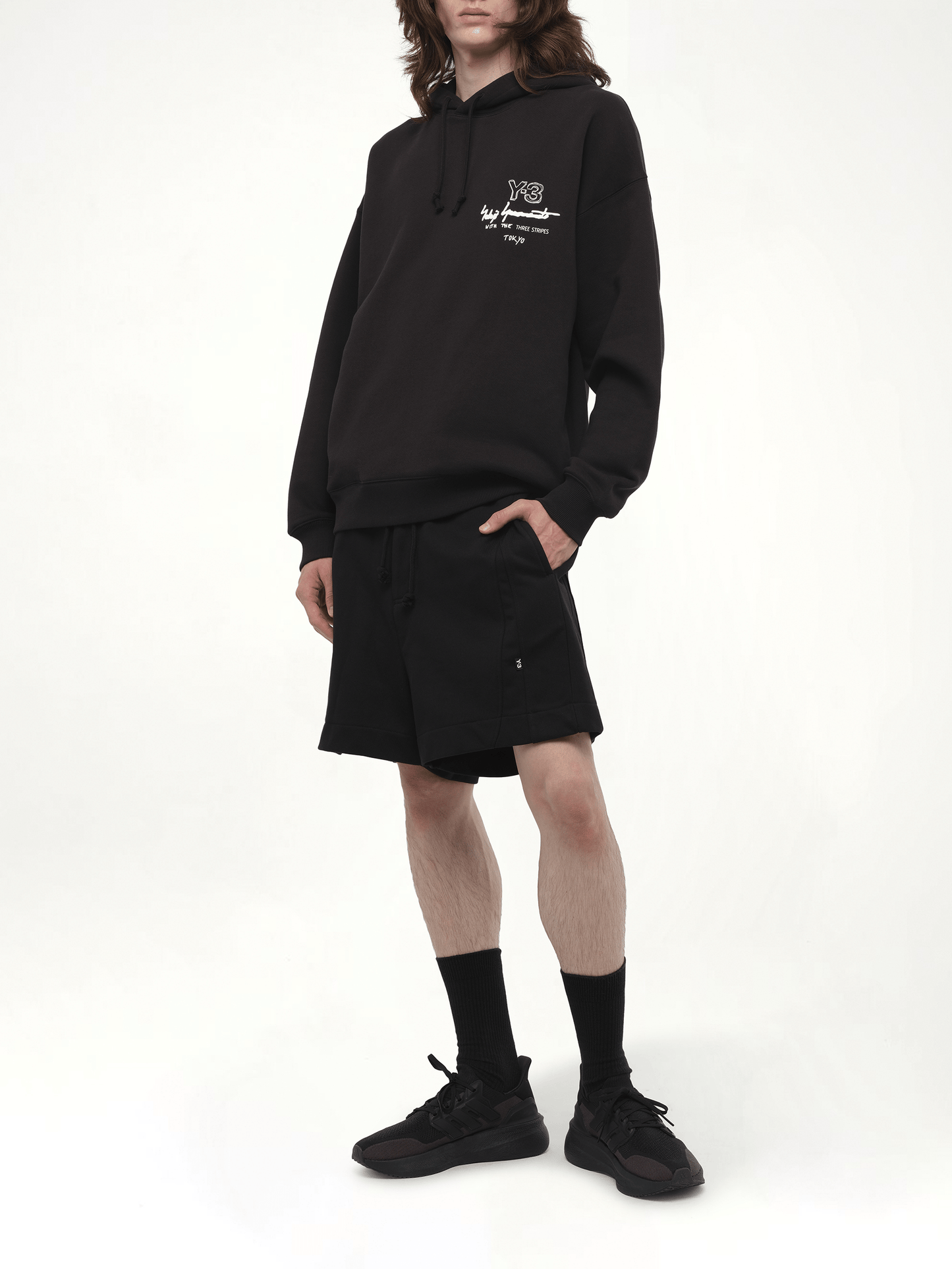Y-3 Graphic Ft Hoodie (Black)