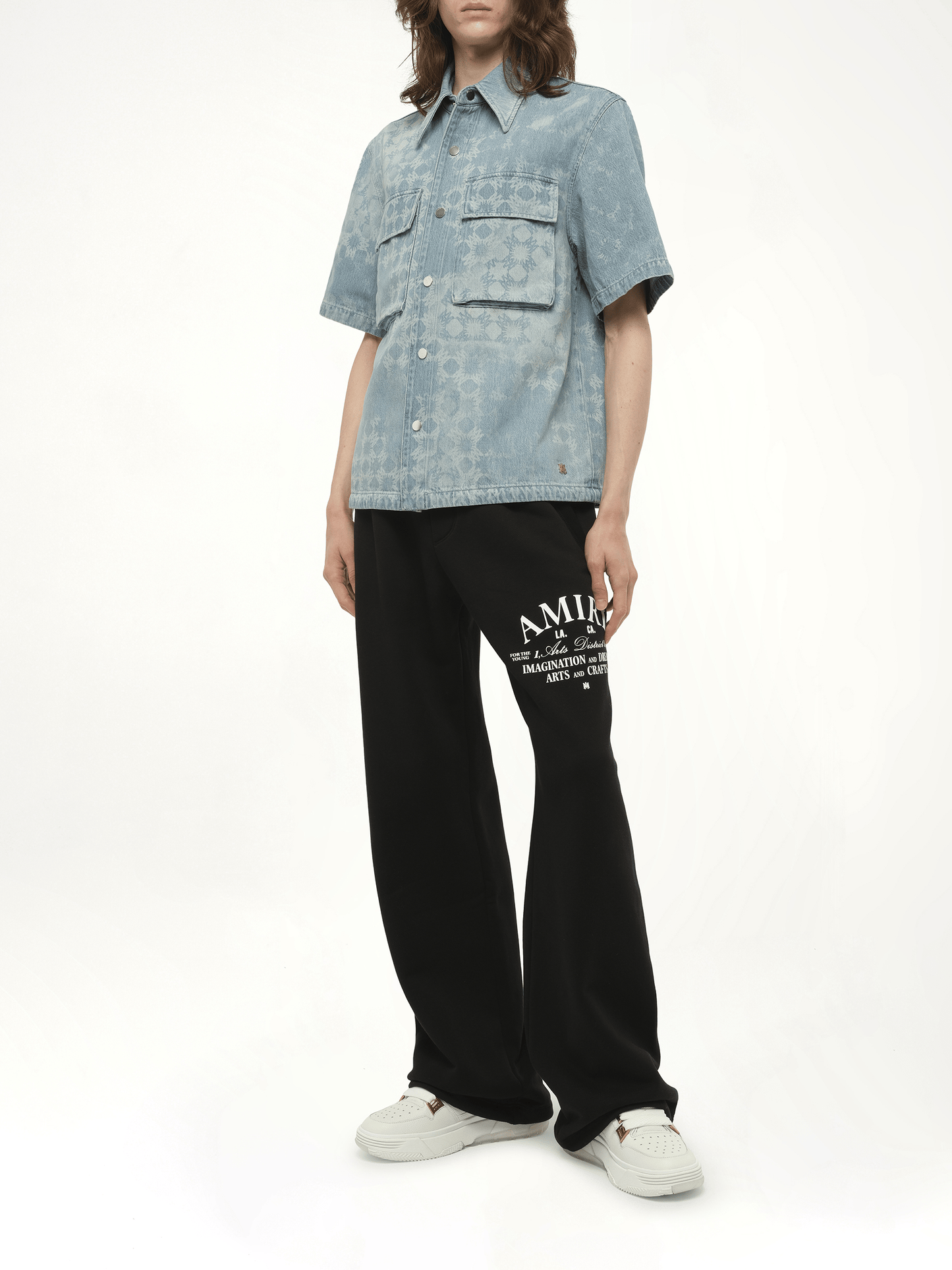 AMIRI MA Quad Denim Shirt (Blue)