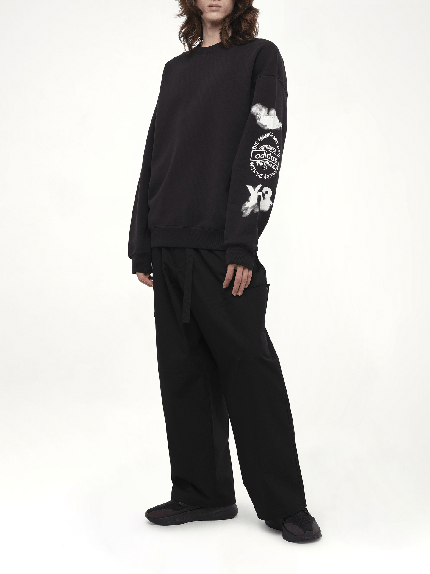 Y-3 Graphic Crew Sweat (Black)