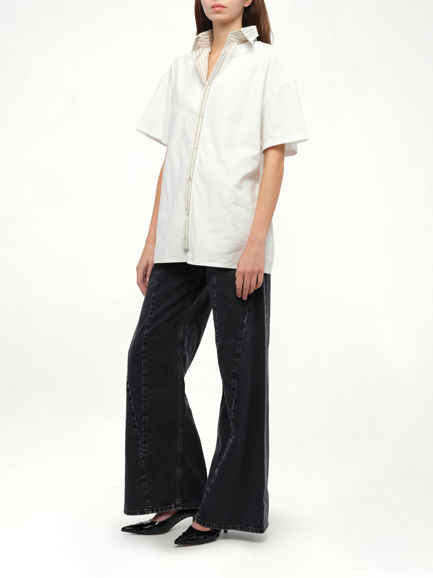 MAISON MARGIELA Short-sleeved Top (White)