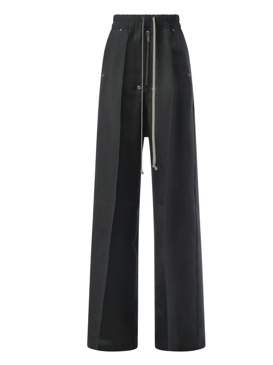 RICK OWENS Silk Wide Bela Pants (Black)