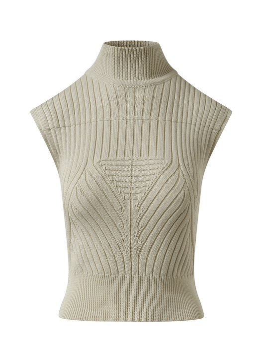 RICK OWENS Megarib Sleeveless Turtle (White)
