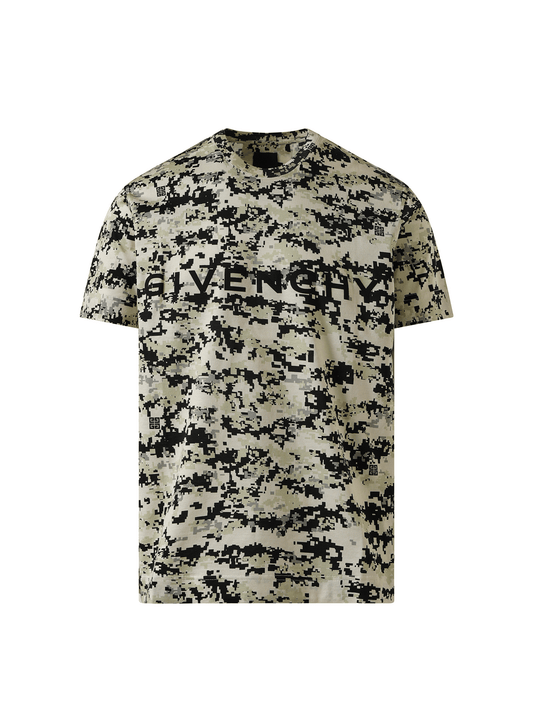 GIVENCHY Camo All Over T-Shirt (Beige)