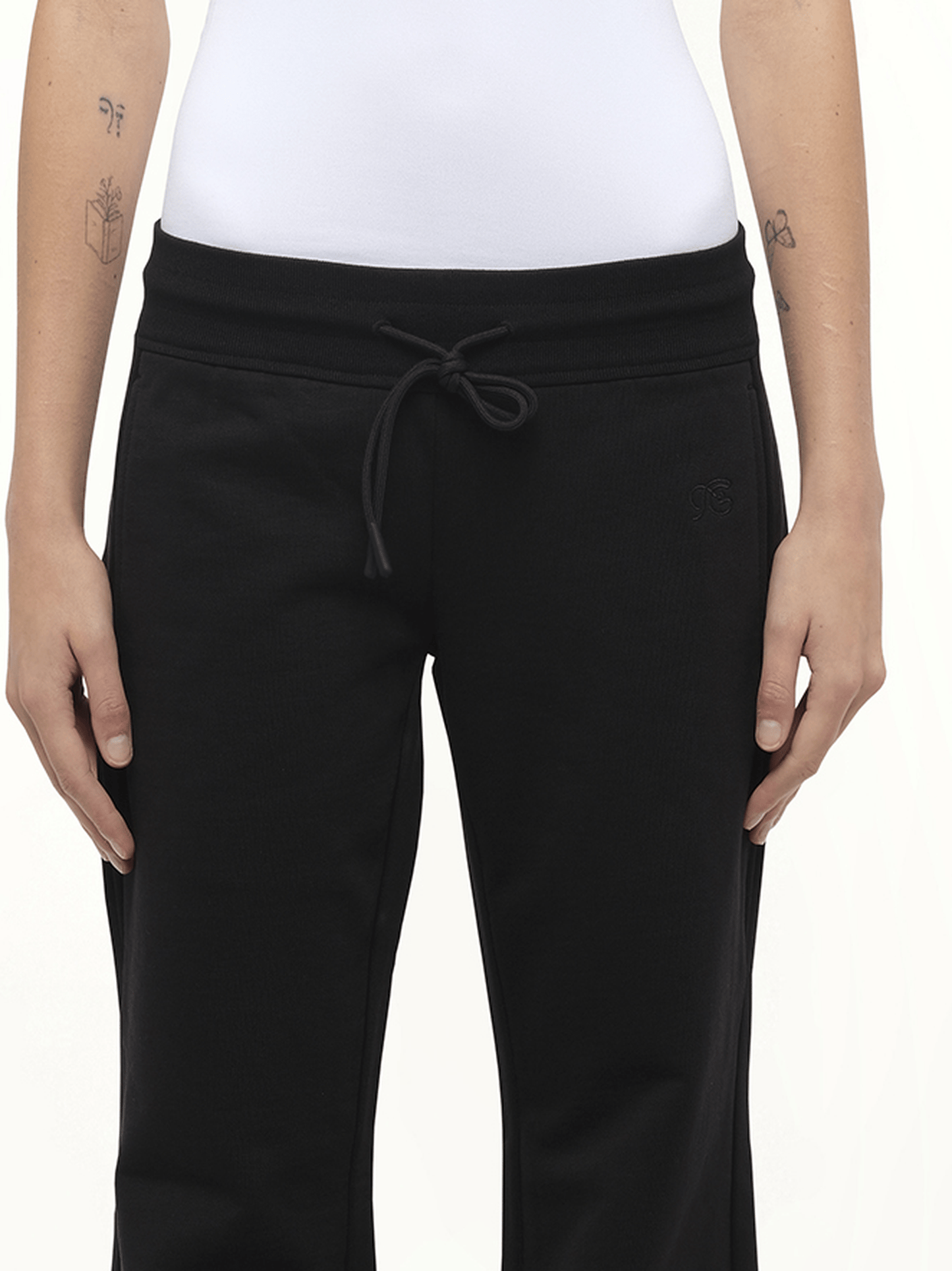 FAX COPY EXPRESS Casual Flared Sweatpants (Black)