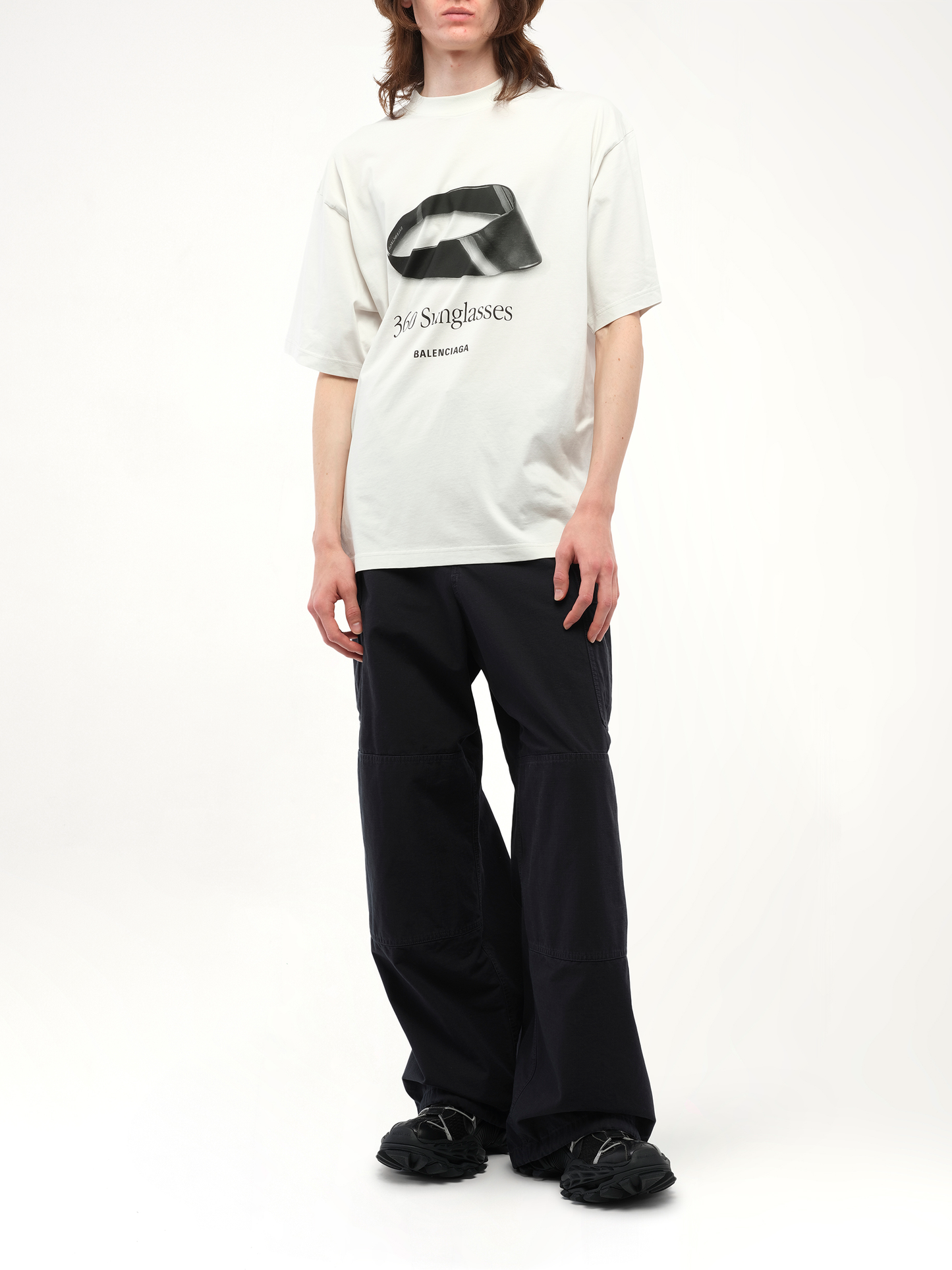 BALENCIAGA 360 Sunglasses Medium Fit T-Shirt (White)