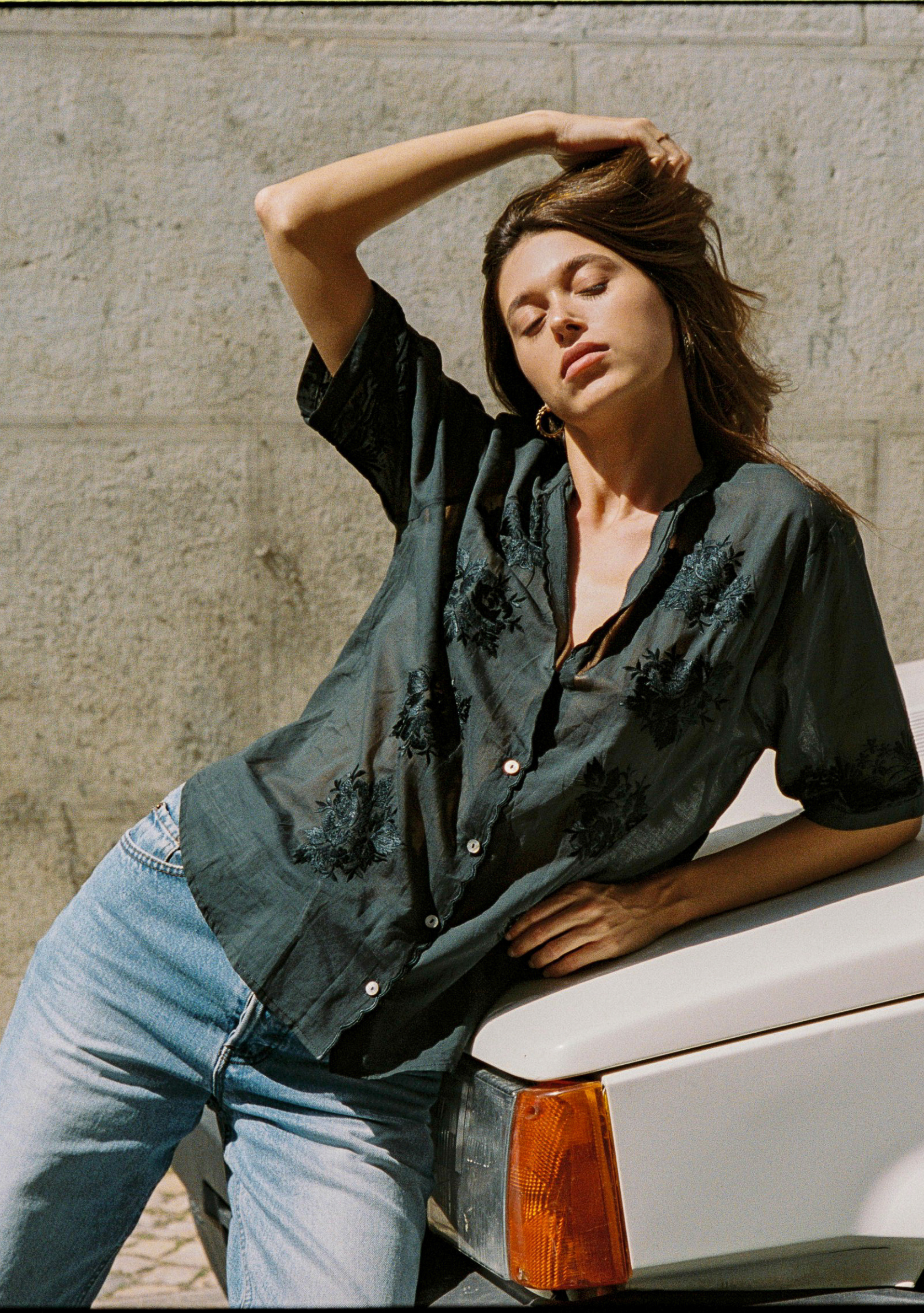 Image of Shirts. Productname: Auguste The Label Rosalie Blouse | Pre Order - Buy Now in Black colour by brand - Auguste The Label