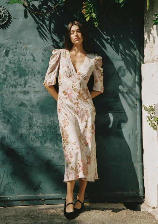 Image of Dresses. Productname: Auguste The Label Adley Midi Dress in Pink colour by brand - Auguste The Label