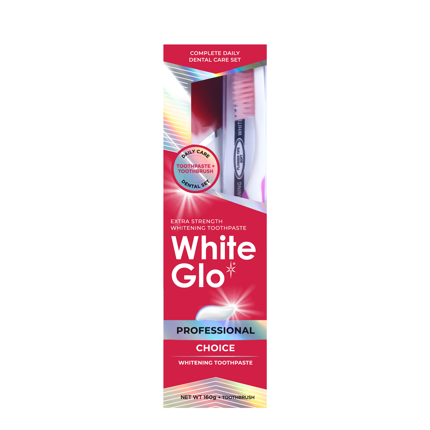 Image of Oral Care. Product name - Extra Strength Professional Choice Toothpaste 160g in colour by brand - White Glo