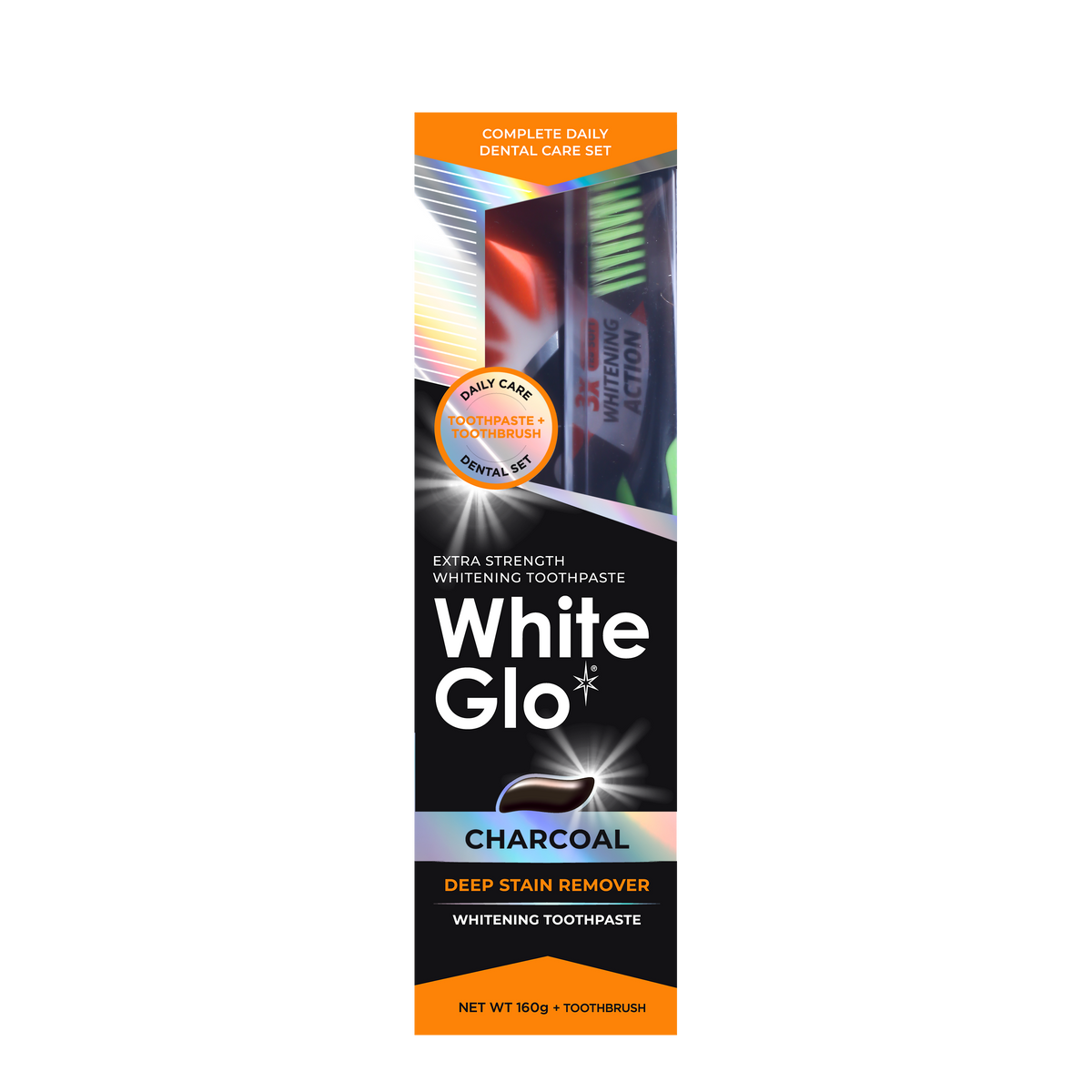 Image of Oral Care. Product name - Extra Strength Charcoal Toothpaste 160g in colour by brand - White Glo