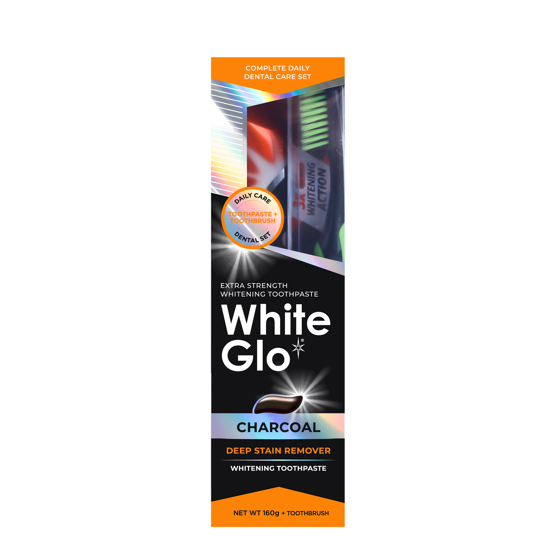 Image of Oral Care. Product name - Extra Strength Charcoal Toothpaste 160g in colour by brand - White Glo