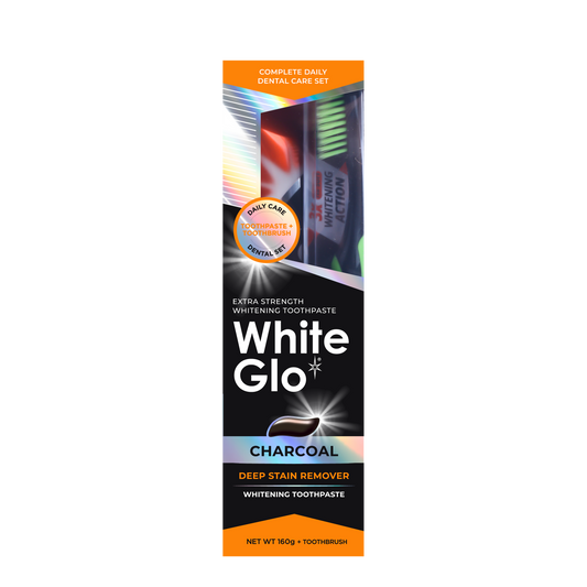 Image of Oral Care. Product name - Extra Strength Charcoal Toothpaste 160g in colour by brand - White Glo