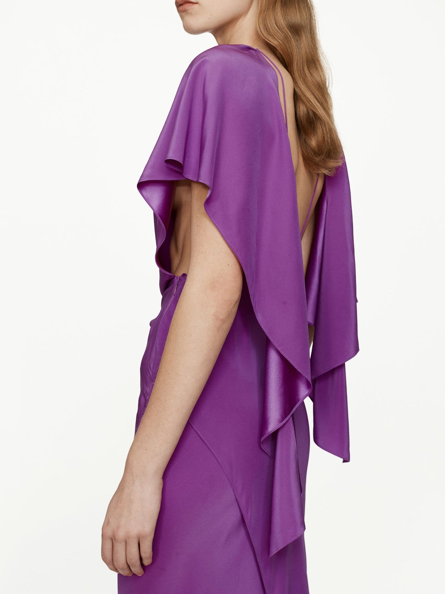 CHRISTOPHER ESBER Backless Drape Satin Dress (Pelisse)