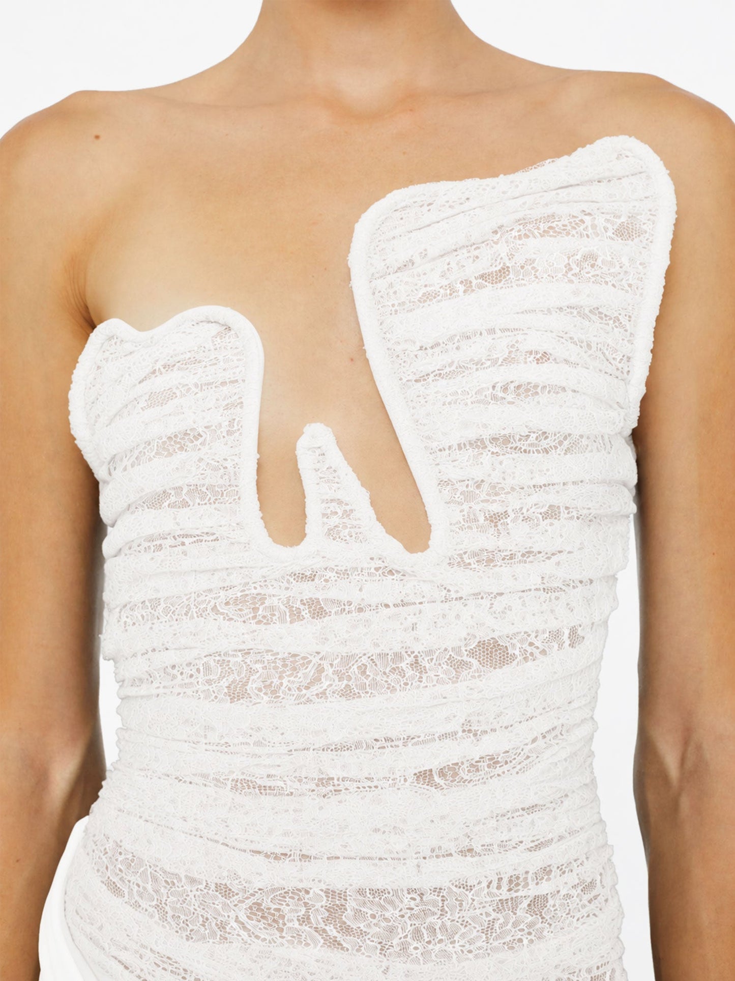 CHRISTOPHER ESBER Salacia Lace Gown (White)