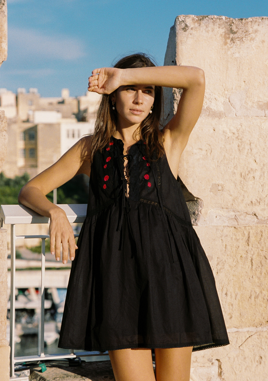 Image of Dresses. Productname: Auguste The Label Bellamy Mini Dress in Black colour by brand - Auguste The Label