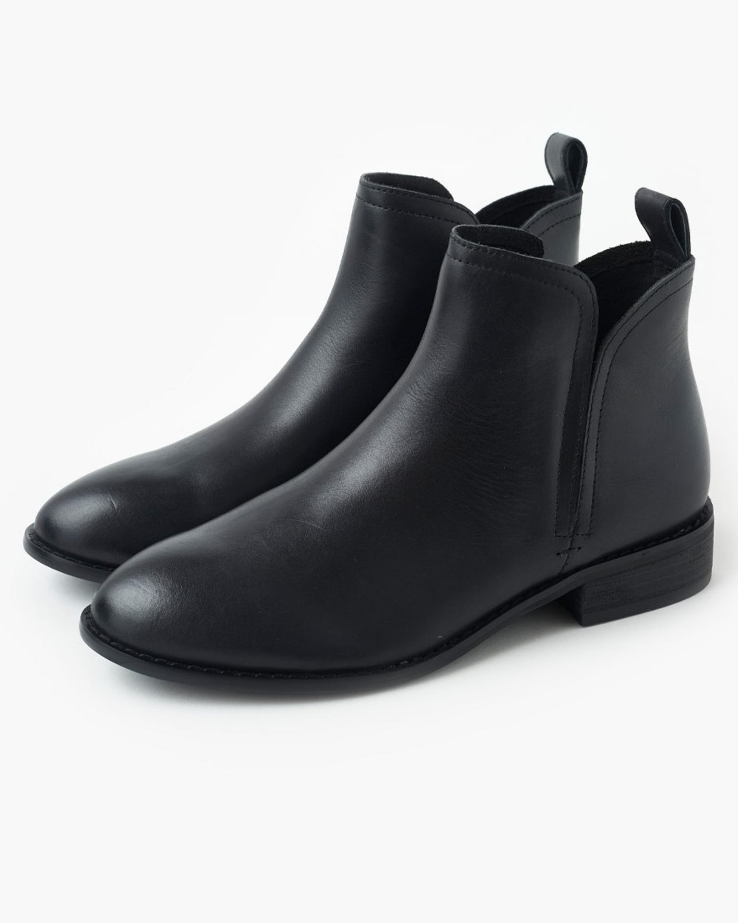 Walnut Melbourne Douglas Leather Boot (Black)