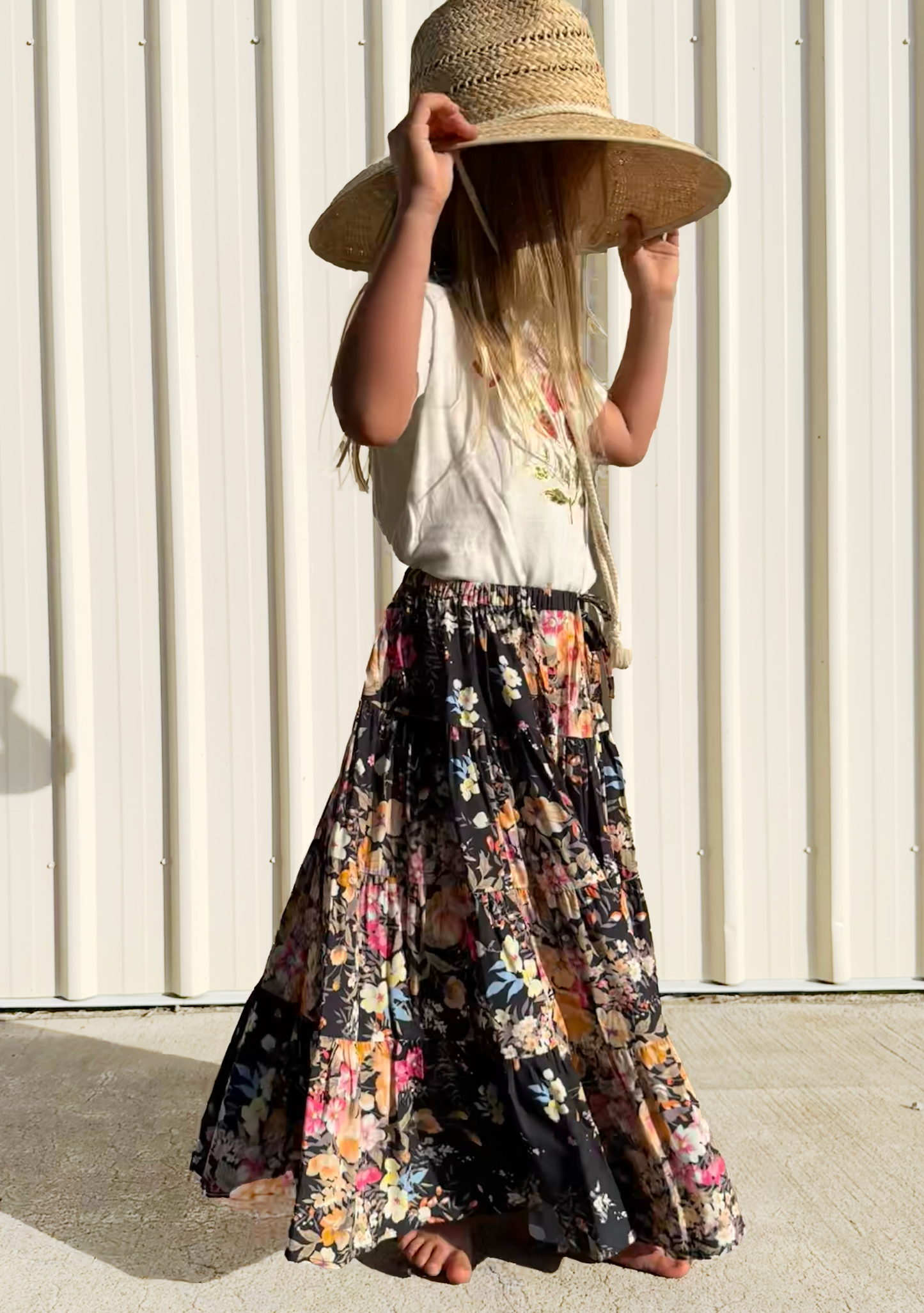 LITTLE AUGUSTE Little Miss Maxi Skirt (Black)