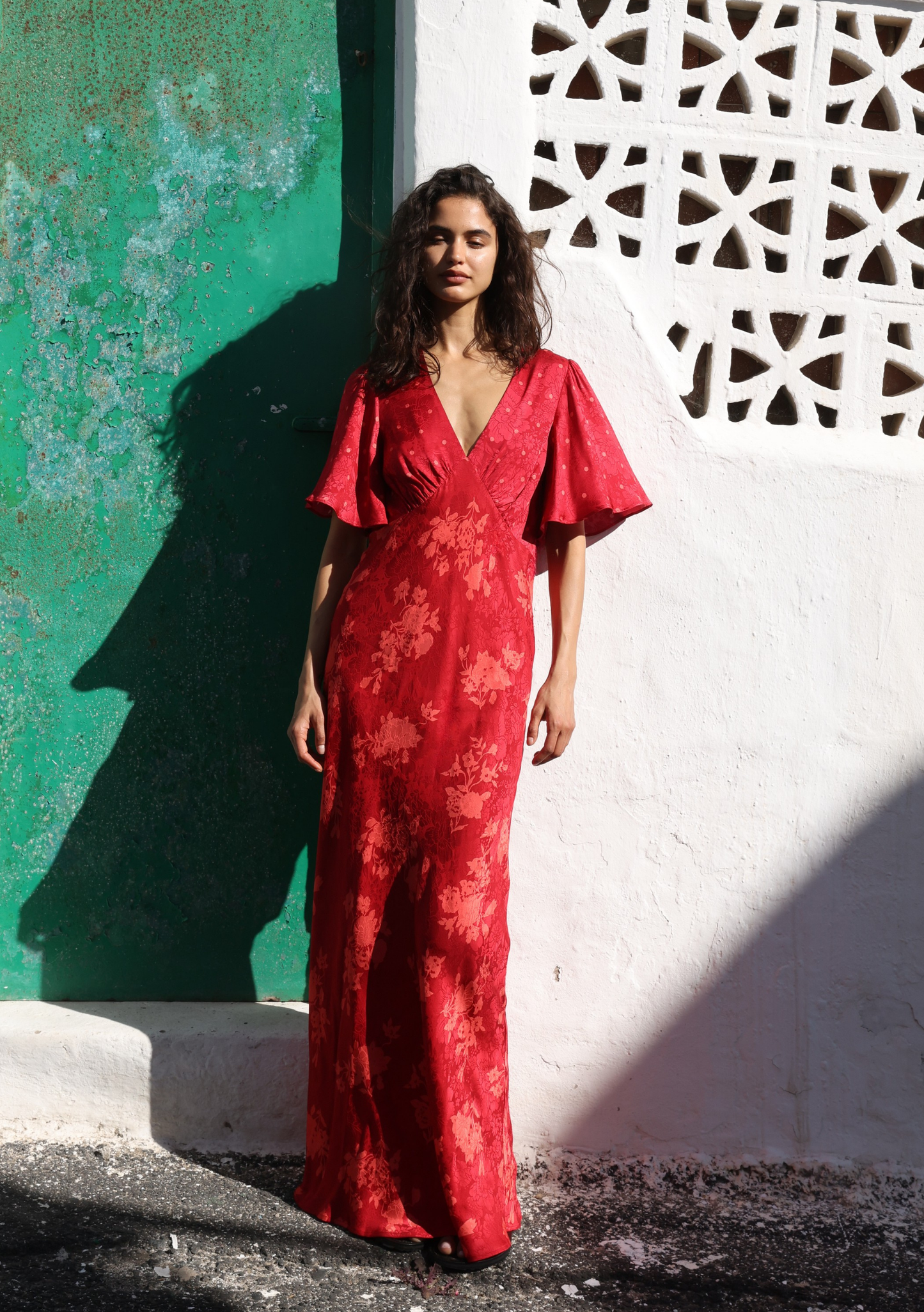 Image of Dresses. Productname: Auguste The Label Rhea Maxi Dress in Red colour by brand - Auguste The Label