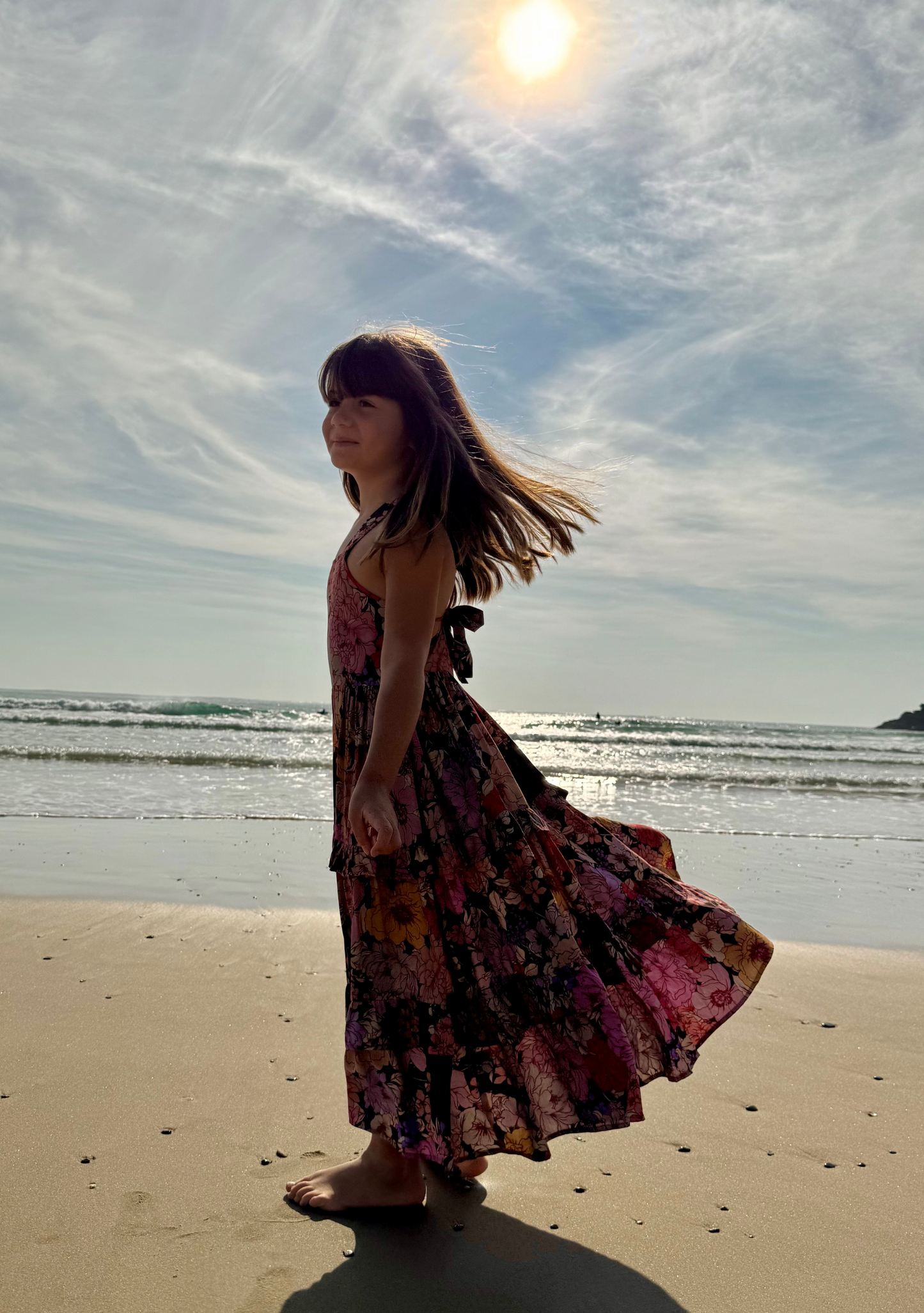 LITTLE AUGUSTE Lilah Maxi Dress (Black)