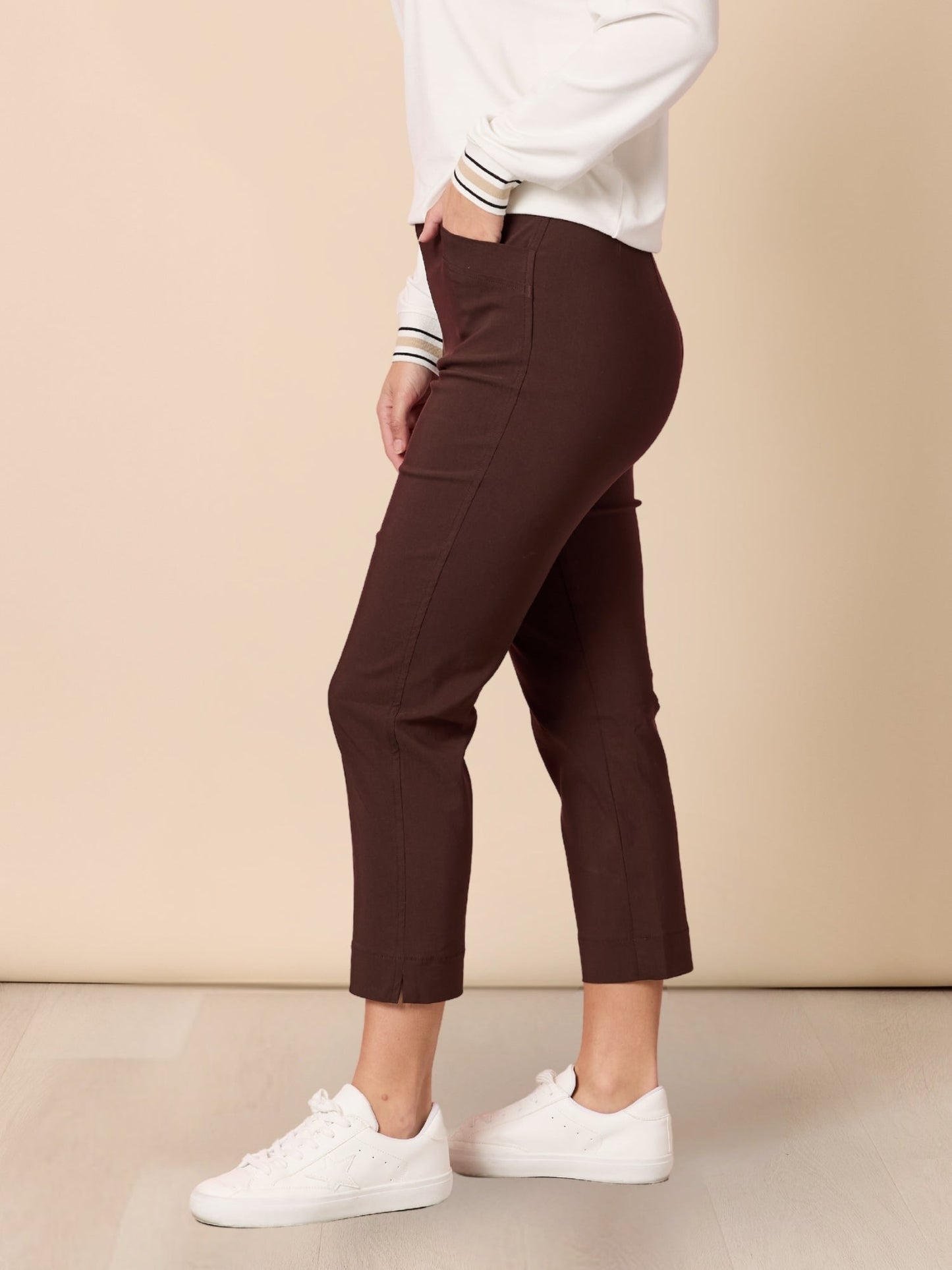 Threadz Zara Stretch Pant (Coffee)