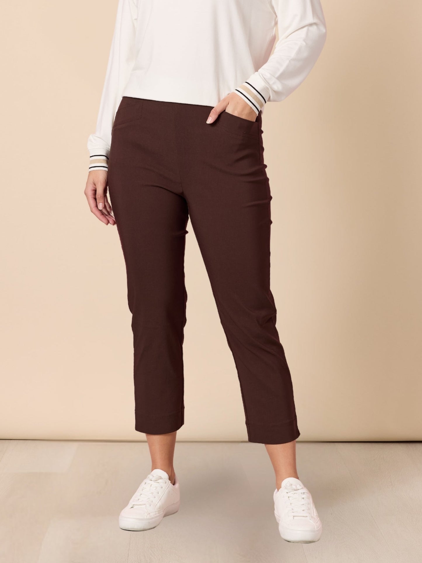 Threadz Zara Stretch Pant (Coffee)